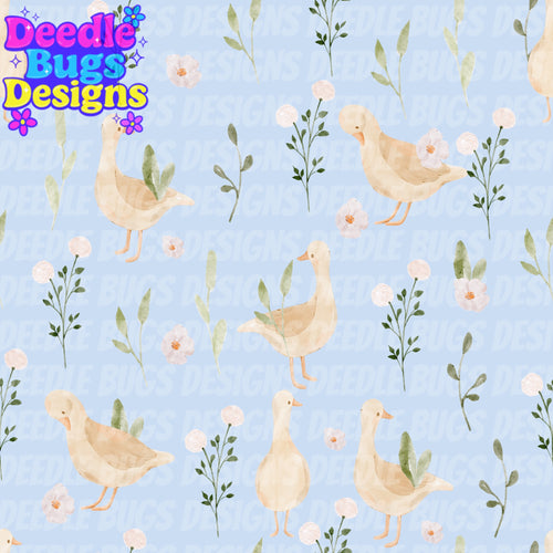 Floral Geese