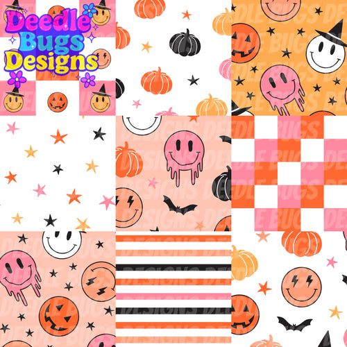 Halloween Smiley Patchwork