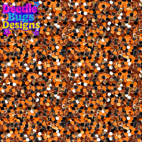 Black & Orange Sequins