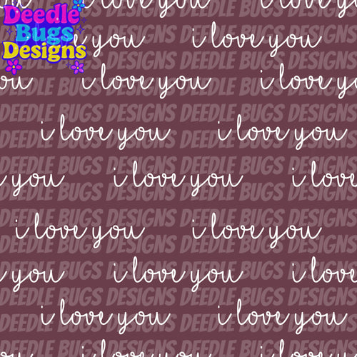 I love you