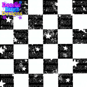 Black Checkered Stars