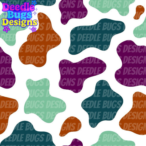 Retro Cow Print