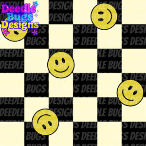 Checkered Happy Faces
