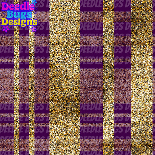 Purple & Gold Plaid