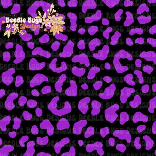 Black & Purple Leopard