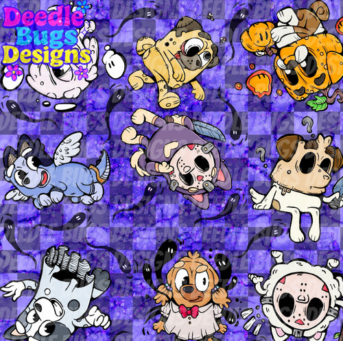 Horror Heelers Checkered
