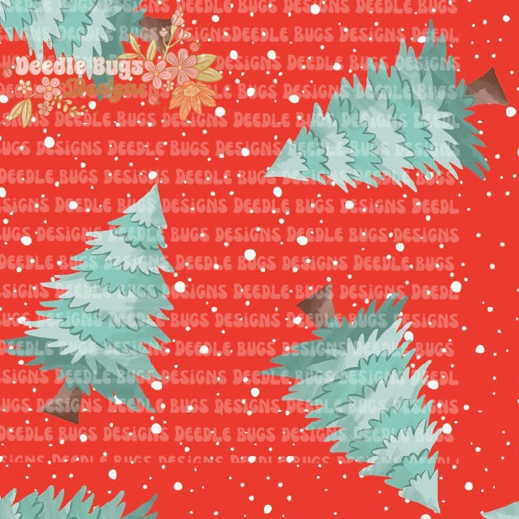 Red Christmas Tree