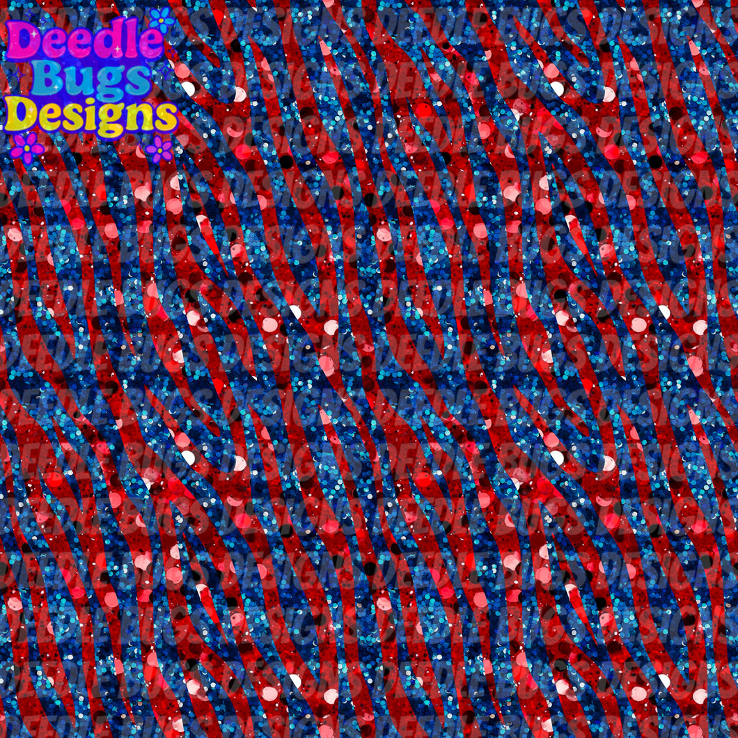 Red & Blue Zebra