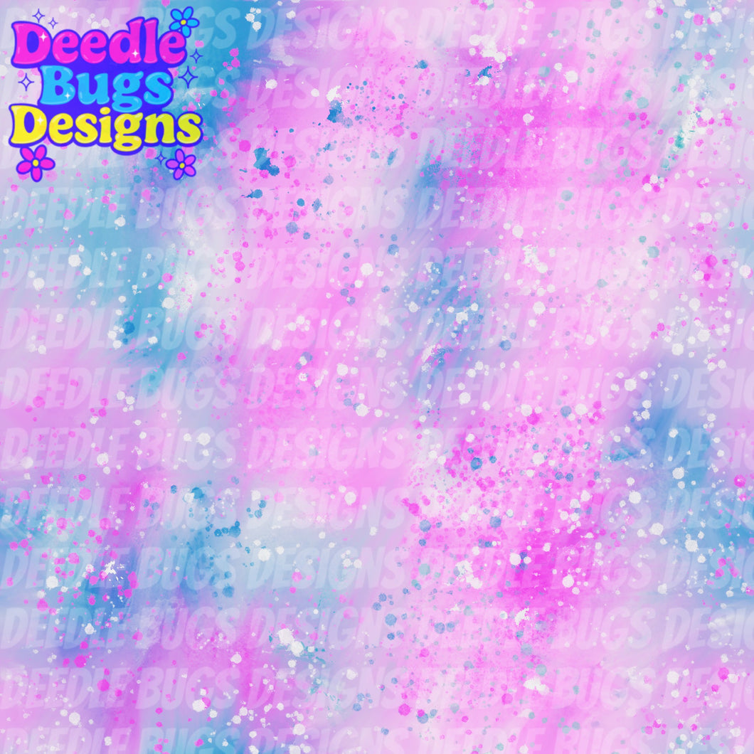 Pink & Blue Splatter