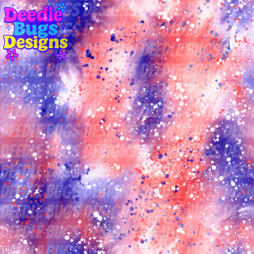Red & Blue Splatter