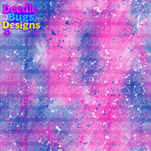 Pink & Blue Splatter